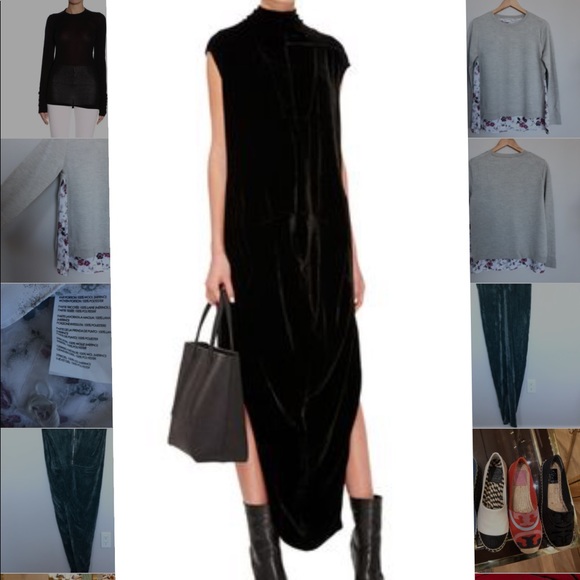rick owens velvet dress
